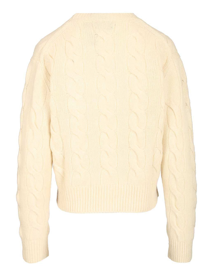 Polo Ralph Lauren Cable-Knit Wool-Cashmere Sweater Sweatshirts - Bianco | dce8e45d750ad92b3d3ad2182b84d928d8db66a8