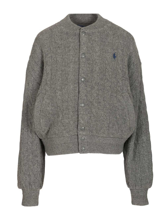 Wool And Cashmere Cardigan Giacche Grey
