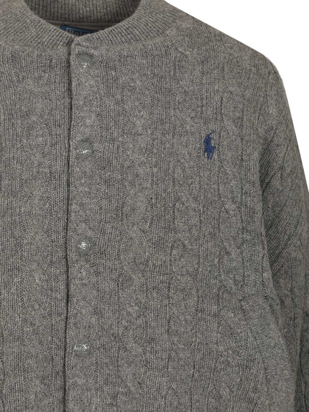 Polo Ralph Lauren Wool And Cashmere Cardigan Giacche - Grey | 21ea121cf0699a51bc62f5e777271fae44977a88