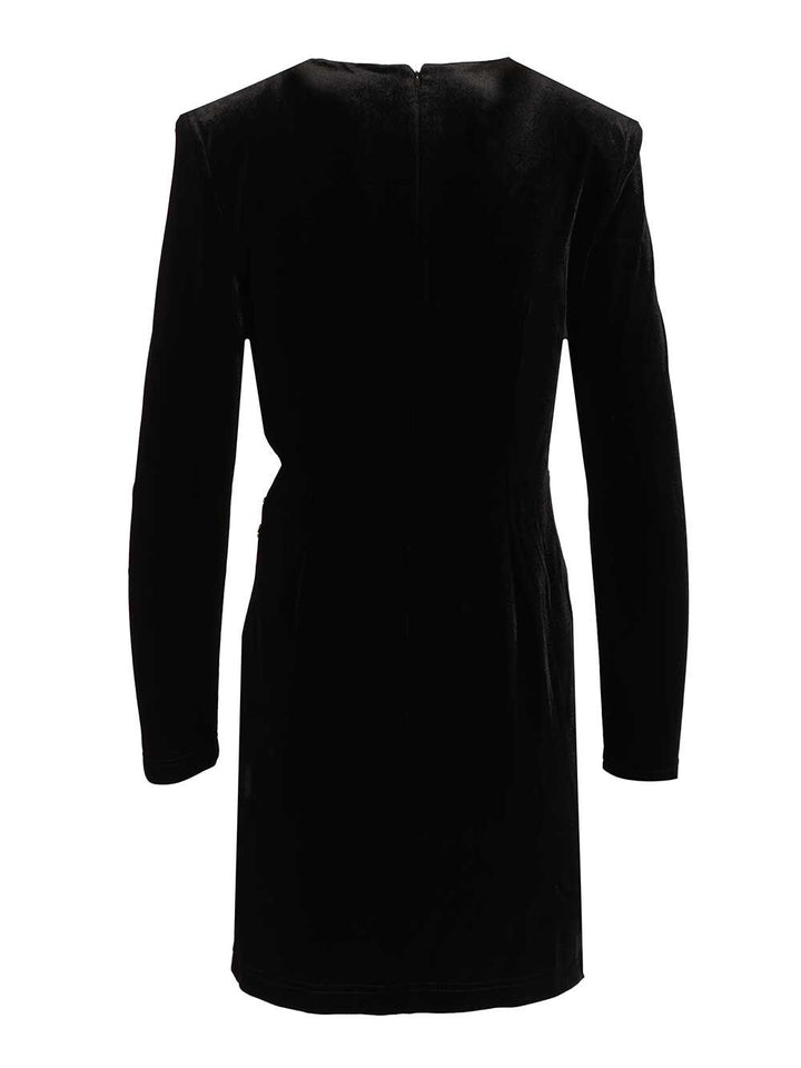 Self-Portrait Black Velvet Embellished Mini Dress Abiti - Nero | ff87311dadef1a9ed535d0c16a925e2a6fa7e995