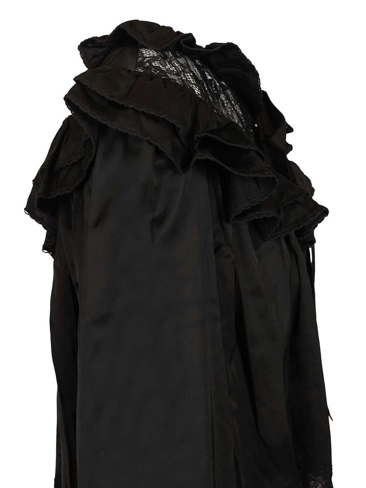 Self-Portrait Black Viscose Lace Blouse Shirts - Nero | f7dc39362aa0ca9116a49d74e692889409c3d6f6