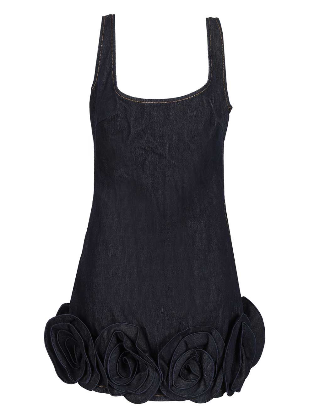 Self-Portrait Indigo Denim 3d Flower Mini Dress Abiti - Blu | 5f62ca1fe0b24df809f714be02d1cab843c283b9