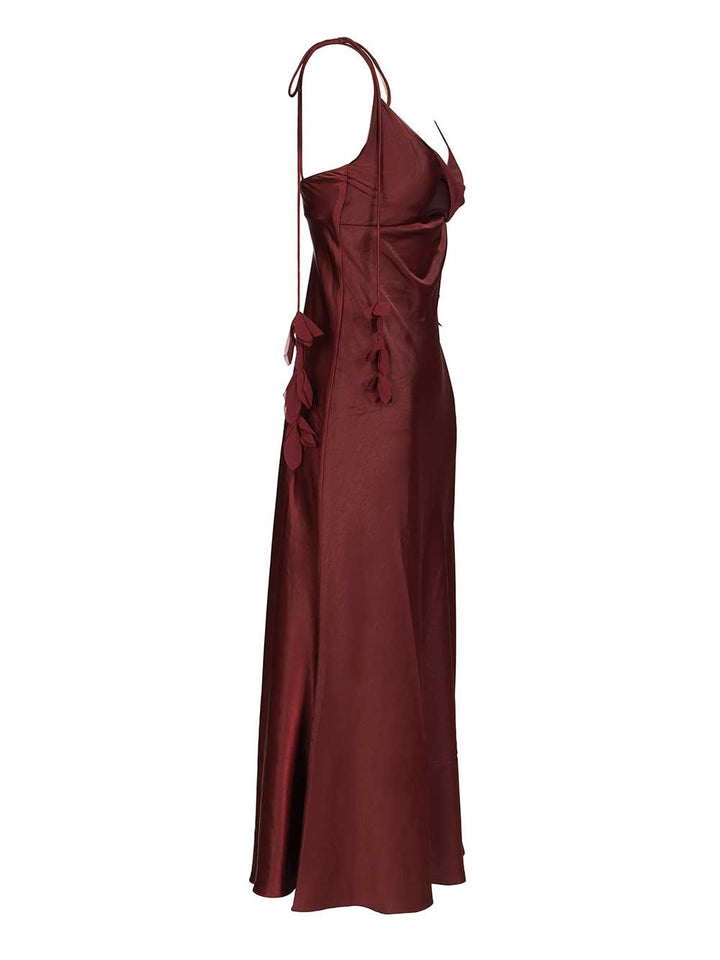 Self-Portrait Midi Dress Abiti - Bordeaux | 80cc55dd2c49d1c5eea6117ac13f1b2451de7c9c