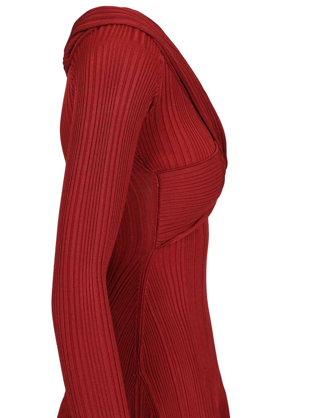 Self-Portrait Knit Mini Dress Abiti - Bordeaux | 768d5179a3c2d4d4791c1bdd6b94bfaa6387b47f