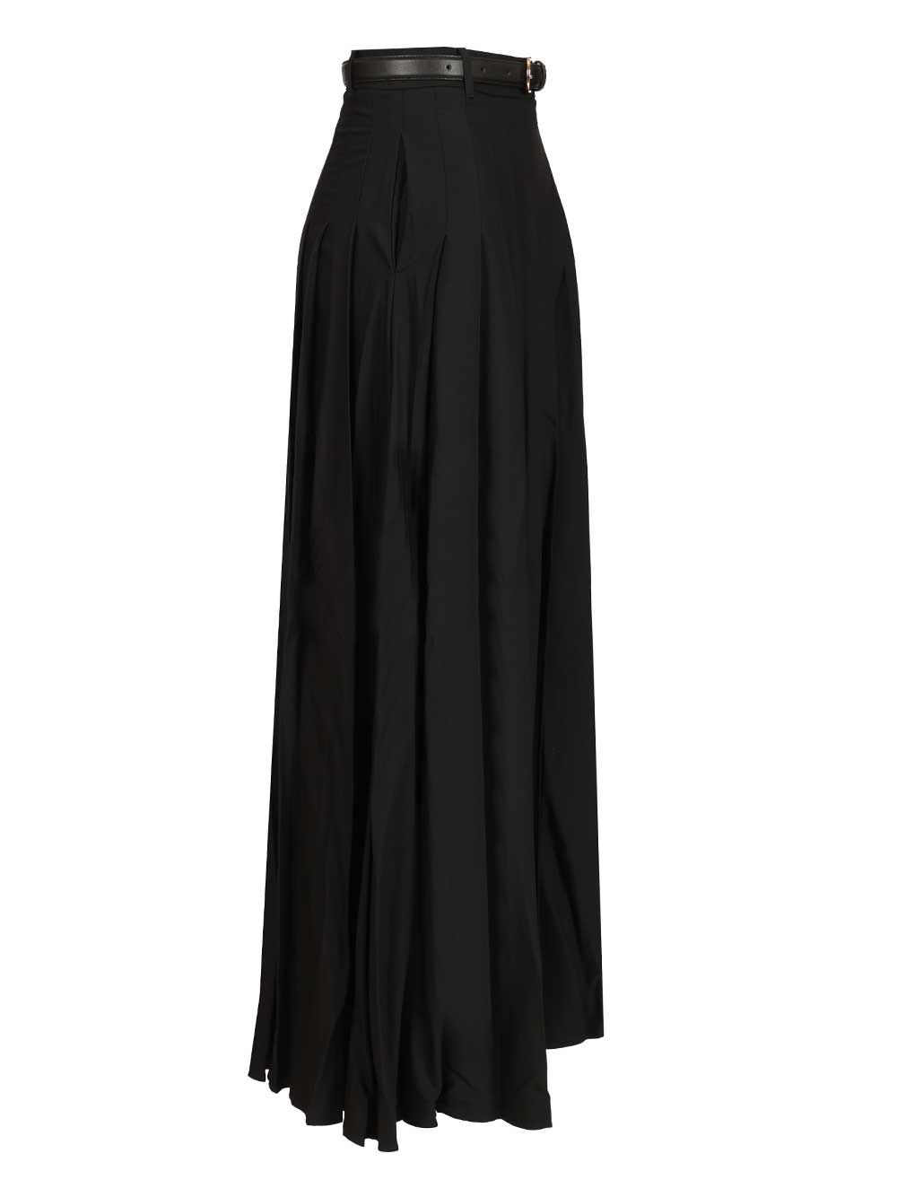 Self-Portrait Black Pleated Twill Maxi Skirt Gonne - Nero | a2f91c0bcd02dcf7898d899d2bd96fe4fecdbdaf
