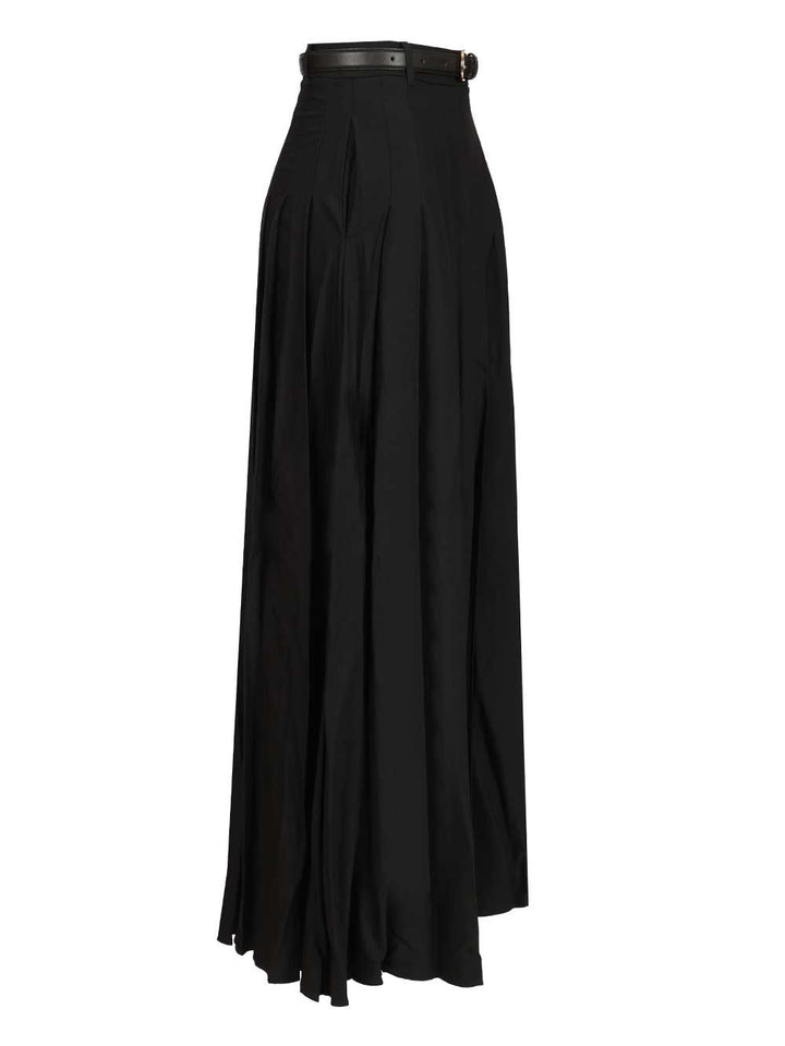 Self-Portrait Black Pleated Twill Maxi Skirt Gonne - Nero | a2f91c0bcd02dcf7898d899d2bd96fe4fecdbdaf