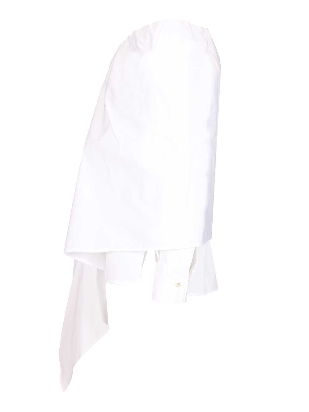 Max Mara Blouse With Stole Shirts - Bianco | 3d9ded9a6ad8e718962980cd01fc1c534b8fde68