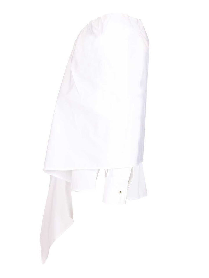 Max Mara Blouse With Stole Shirts - Bianco | 3d9ded9a6ad8e718962980cd01fc1c534b8fde68