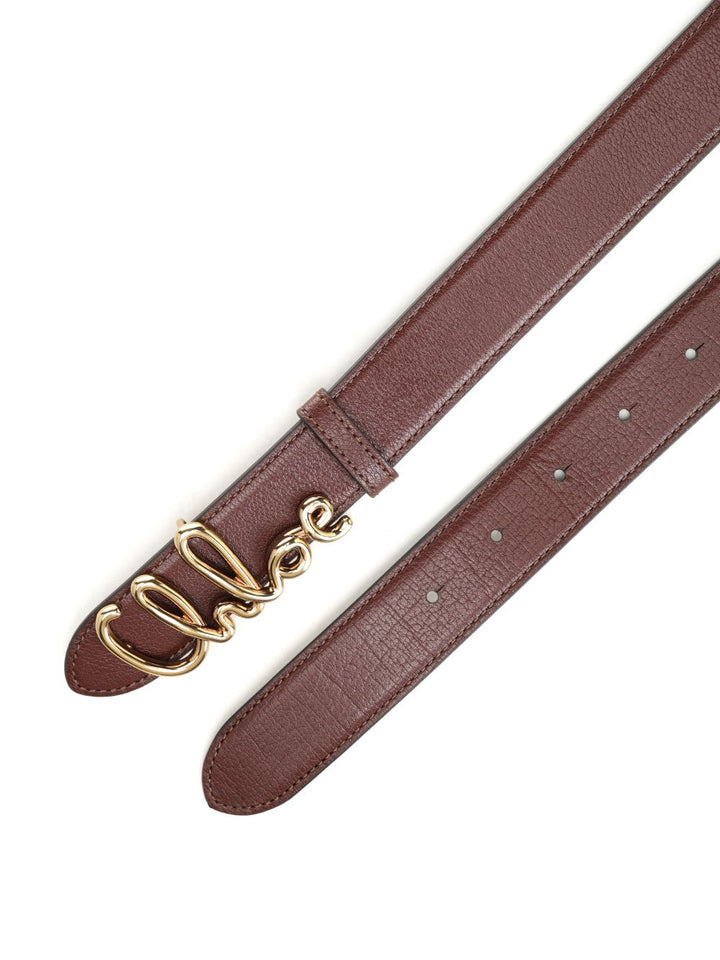 Chloe' Chloé Iconic Leather Belt Gioielli - Marrone | 4f2f23e90a8df68ab808fb8f88b08922f649fb02
