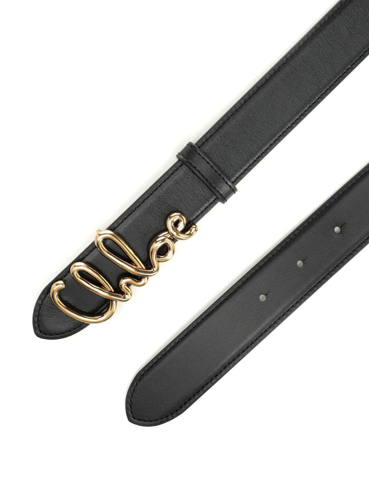 Chloe' Chloé Iconic Leather Belt Cinture - Nero | b6379dc76b0704554f79274bf2efde9db69da1b5