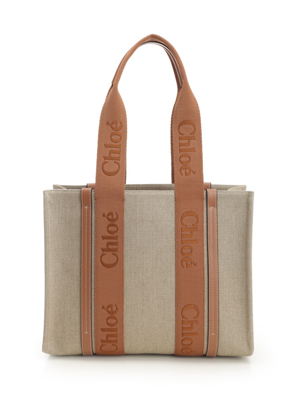 Chloe' S383 - Woody Shoulder Bags - Beige | 78bbf5a50f4cd5c3ec72dc5282dce38bafd01b8f