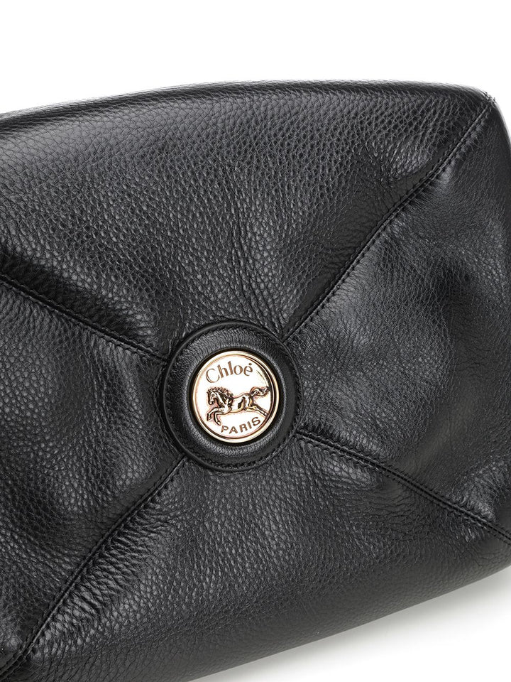 Chloe' S645 - Chloé Balloon Shoulder Bags - Nero | 07e30303a52f5b64c0a684124a9ab03ea70aebed