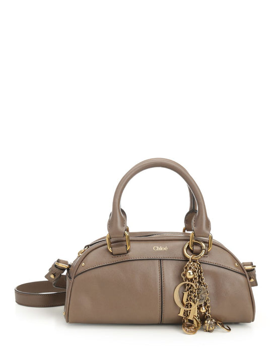 Small Chloé Bowling Bag Handbags Marrone