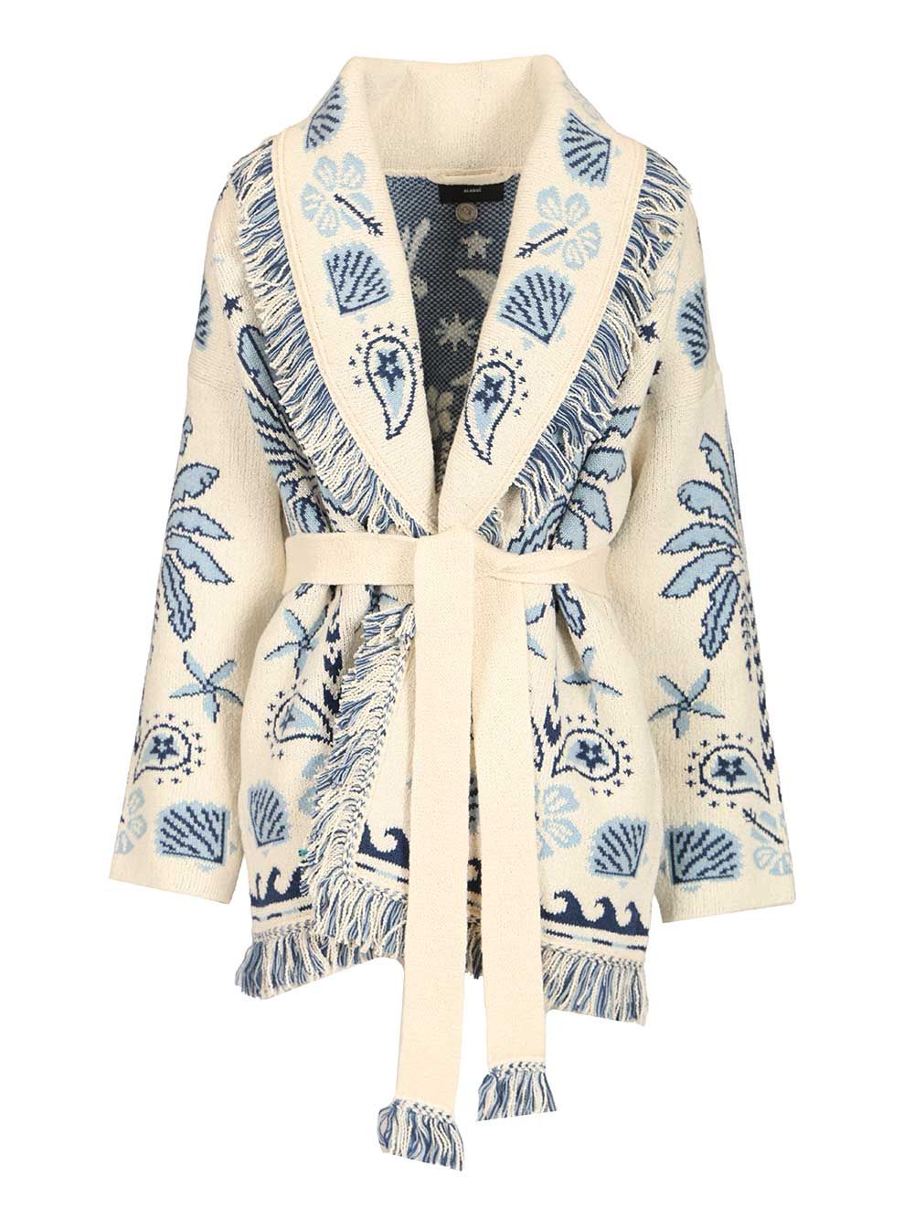 Alanui Echoes Of The Island Knitwear - Bianco | 0b59aaddc387e0978dacfaed1bcb44f664713c51