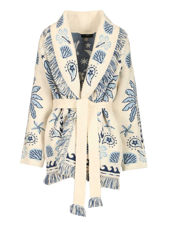 Alanui Echoes Of The Island Knitwear - Bianco | 0b59aaddc387e0978dacfaed1bcb44f664713c51