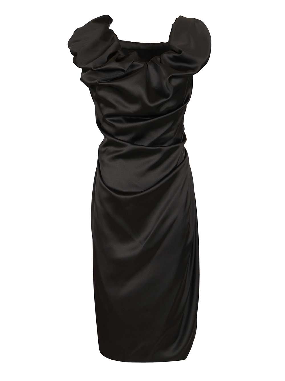Vivienne Westwood Ginnie Amber Satin Dress Abiti - Nero | d0109d988b48742757cb37844df4b9e9e50de0a1