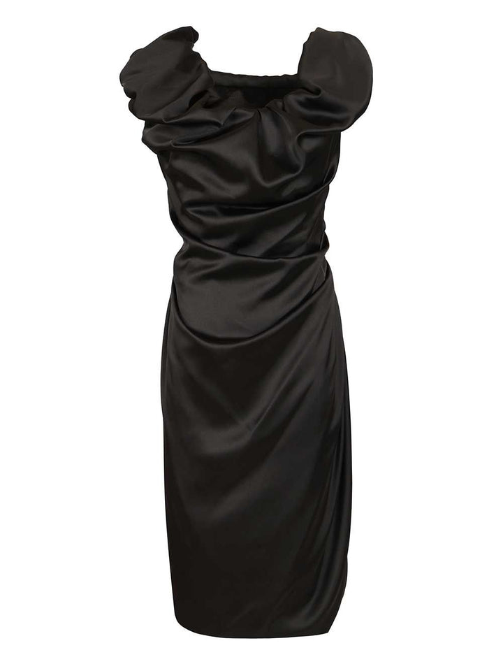 Vivienne Westwood Ginnie Amber Satin Dress Abiti - Nero | d0109d988b48742757cb37844df4b9e9e50de0a1