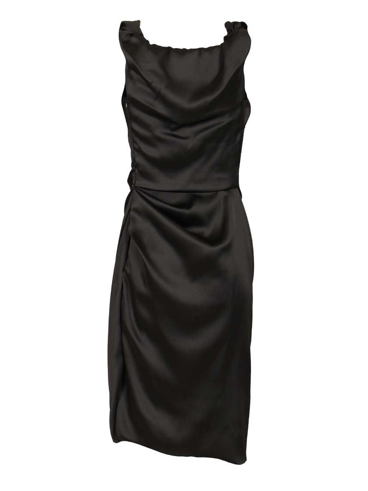 Vivienne Westwood Ginnie Amber Satin Dress Abiti - Nero | 61efae1c08a9cb1151c68792e4623c68b33a7f72