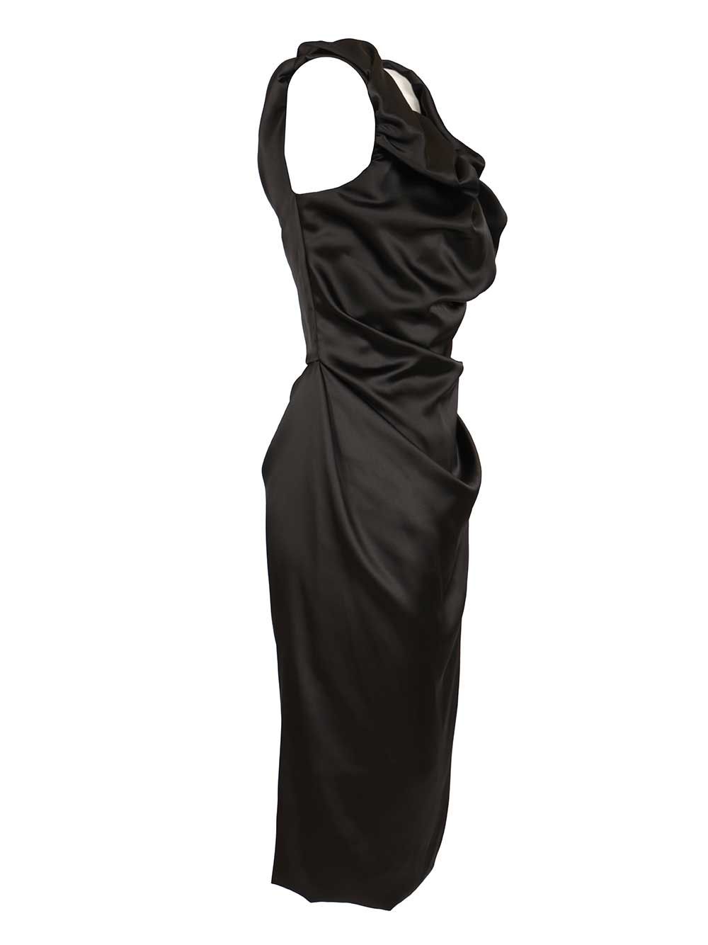 Vivienne Westwood Ginnie Amber Satin Dress Abiti - Nero | a8ce8dd33a710c7bca41bdd3f4c316876f2305c7