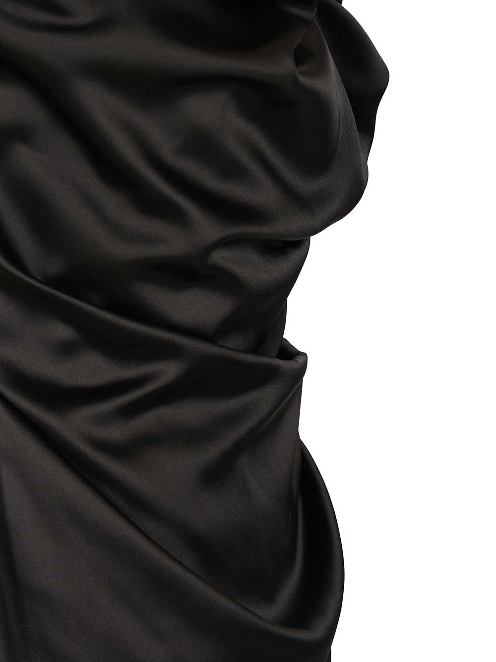 Vivienne Westwood Ginnie Amber Satin Dress Abiti - Nero | 3b562918a9b5afea88a2984763587303f0d15267