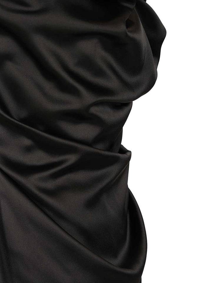 Vivienne Westwood Ginnie Amber Satin Dress Abiti - Nero | 3b562918a9b5afea88a2984763587303f0d15267