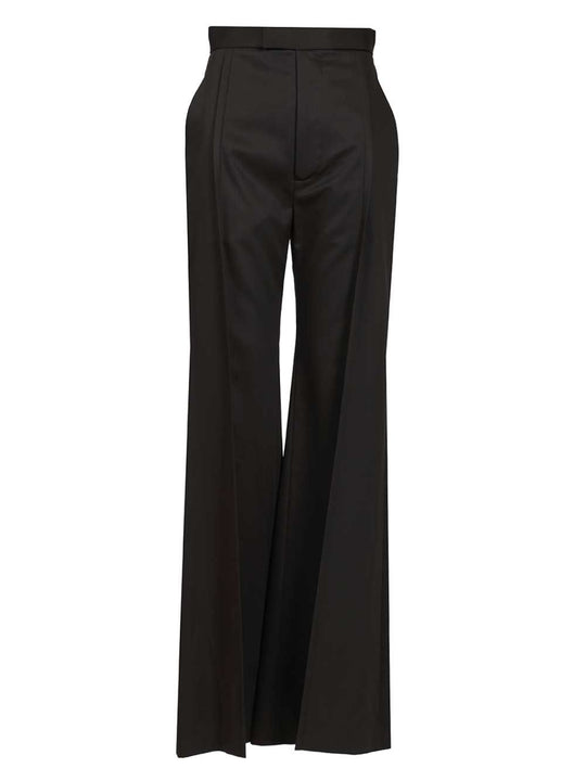 Wide-Leg Trousers Nero