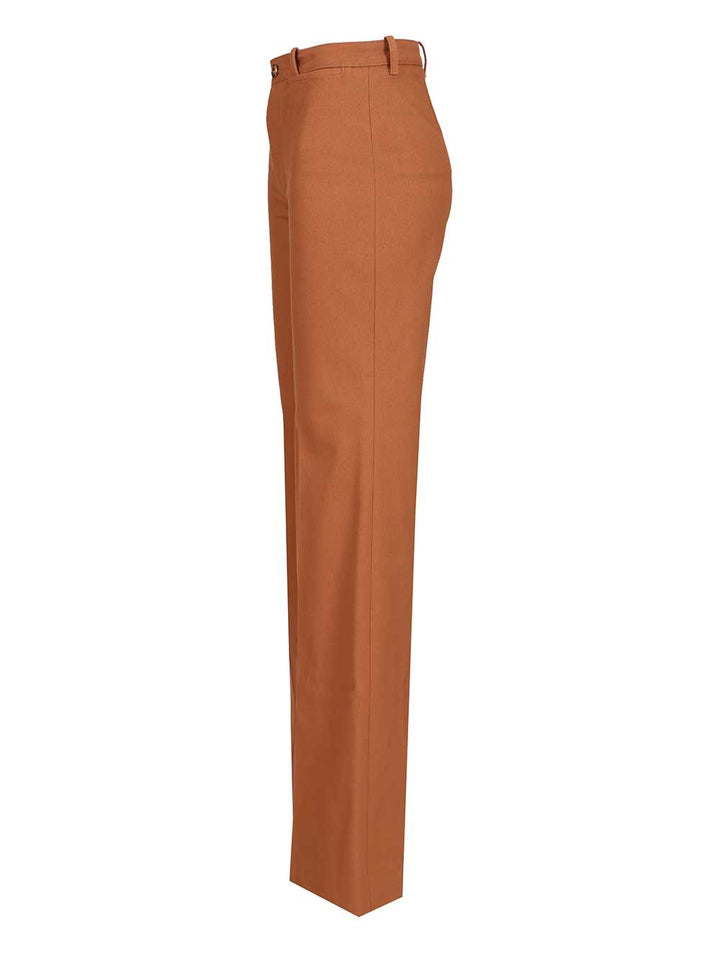 Chloe' High Waist Wide Leg Pant Trousers - Arancione | 0c4ff39edfcc33b67592ee8a1587bde913b3a0a5
