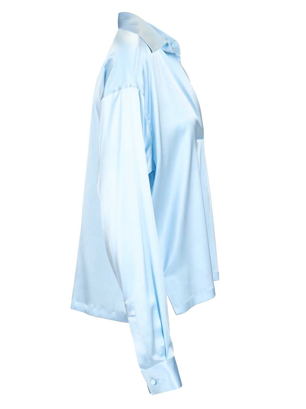 Tom Ford Silk Polo Shirt Shirts - Light blue | a4396e5a98bfba07c9213dce0243b424ab6348c1