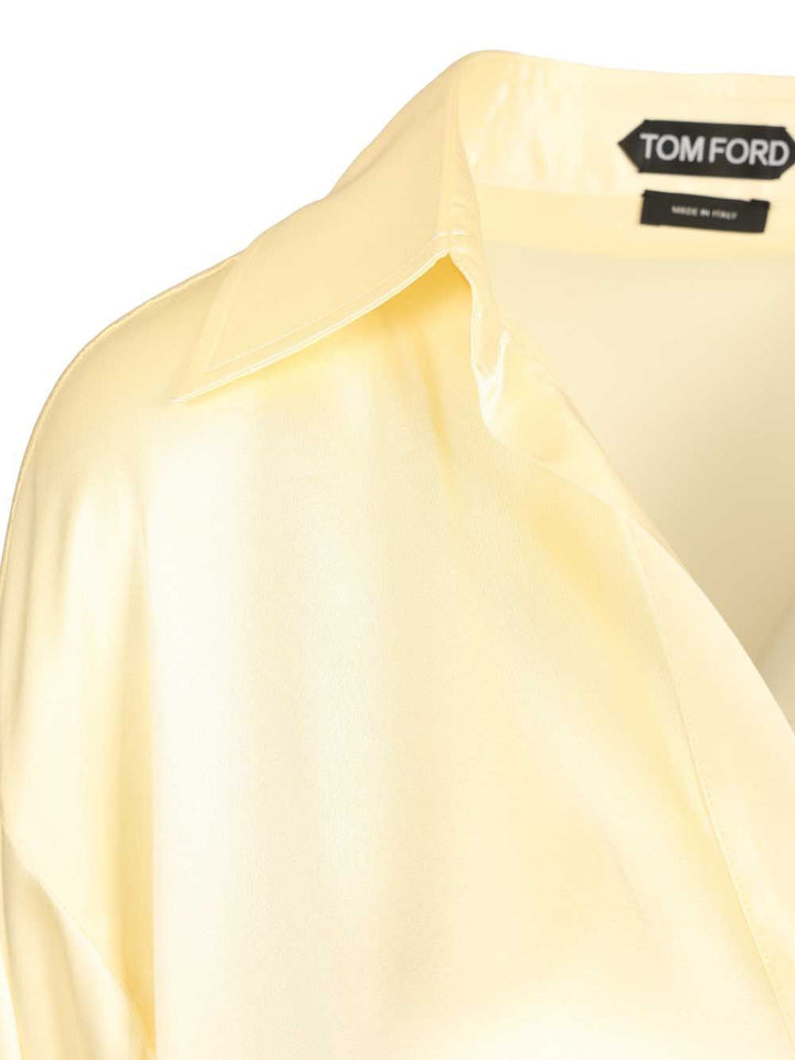 Tom Ford Silk Polo Shirt Shirts - Giallo | 7c15f254ed0495f7d86c9becdde41060ca2389a2