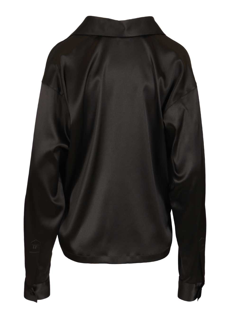 Tom Ford Silk Polo Shirt Shirts - Nero | c456a0cb972214f07ad71eaa01b20caa4d55950a