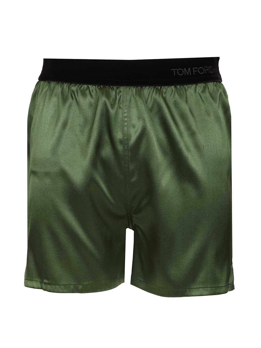 Tom Ford Silk Satin Shorts Trousers - Verde | 7d516927154fbdced9133a4bc244f3f875afb7dd