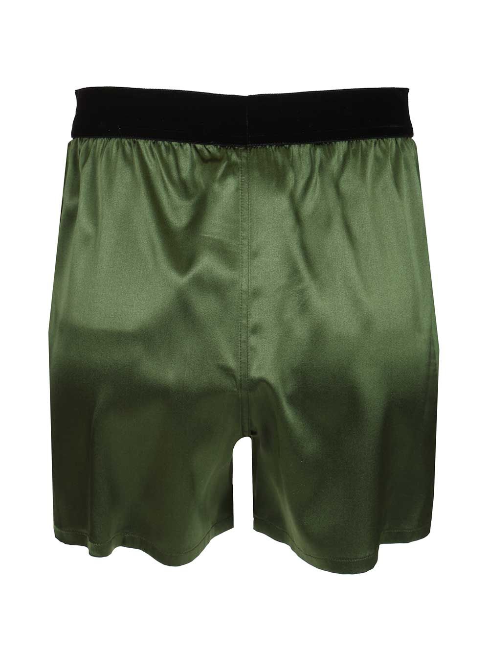 Tom Ford Silk Satin Shorts Trousers - Verde | 745496aff35c212c6a88eb223b9c9c6a43746742