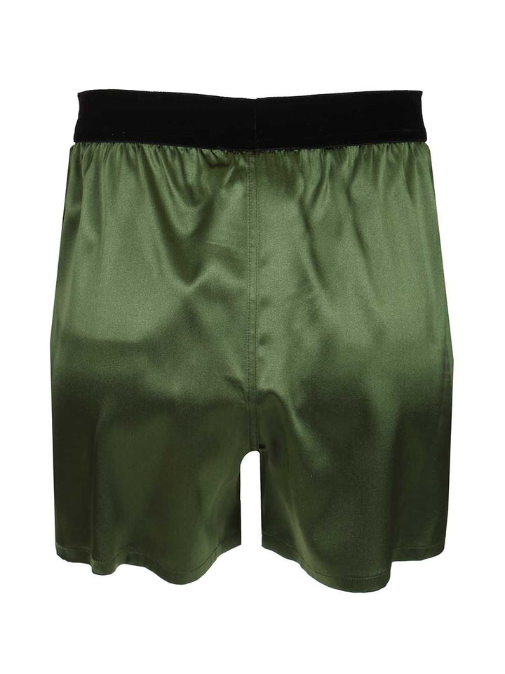 Tom Ford Silk Satin Shorts Trousers - Verde | 745496aff35c212c6a88eb223b9c9c6a43746742