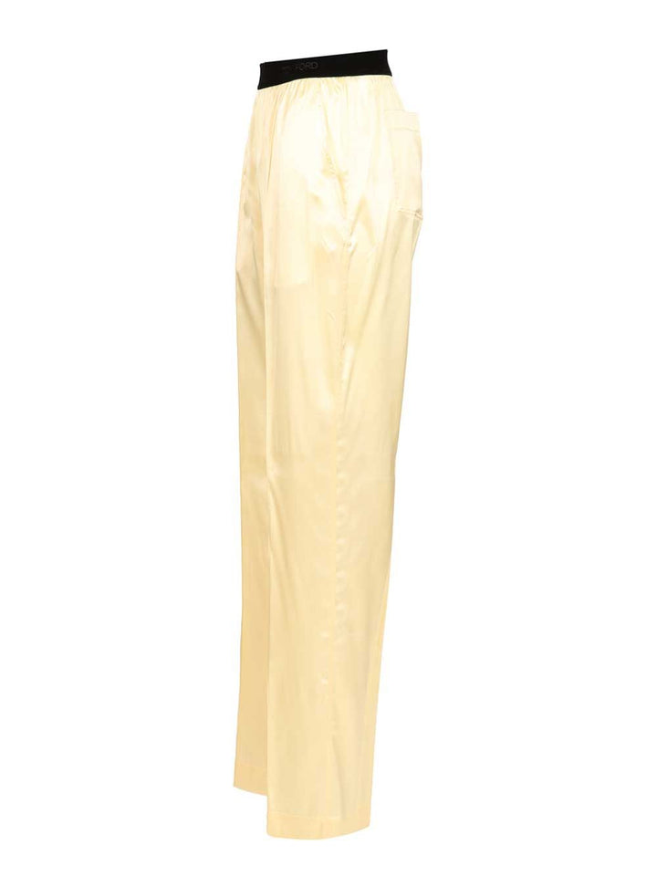 Tom Ford Stretch Silk Pants Trousers - Giallo | 62997e061ac5a7a9e117e2852238163aca19fcbb