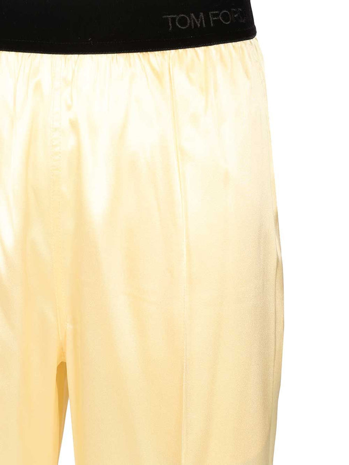 Tom Ford Stretch Silk Pants Trousers - Giallo | b2708253607082ae36281a5fe8573562eba5a2c4