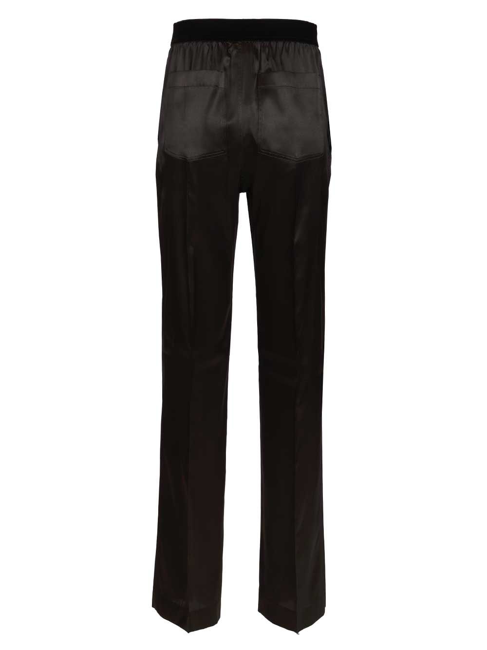 Tom Ford Stretch Silk Pants Trousers - Nero | f9c7afb76c0ad5bb0edbf78512ba9841b3e21f09