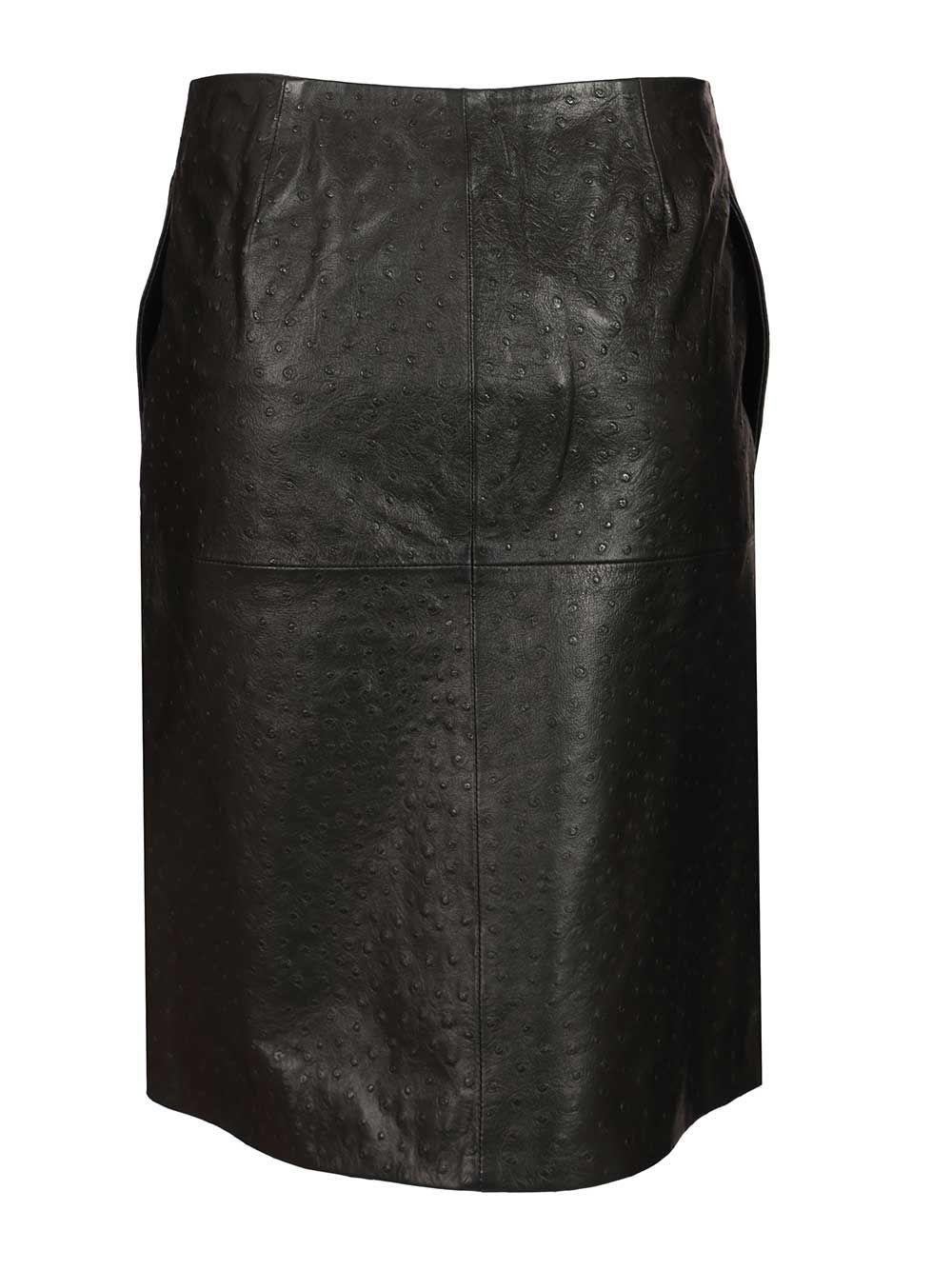 Loulou De Saison Gora Leather Wrap Skirt Gonne - Nero | 693d7174fd7ec7c684af4b6e9965eb804b5295da