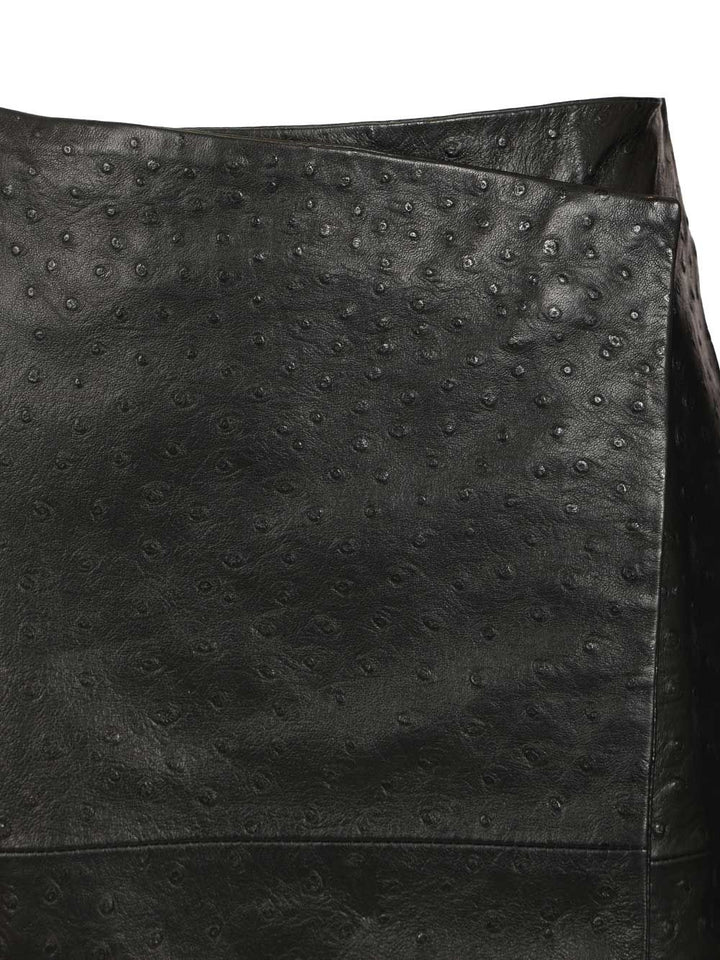 Loulou De Saison Gora Leather Wrap Skirt Gonne - Nero | 5c57b94cab58d3c0538e0f81df50d53900938c2e