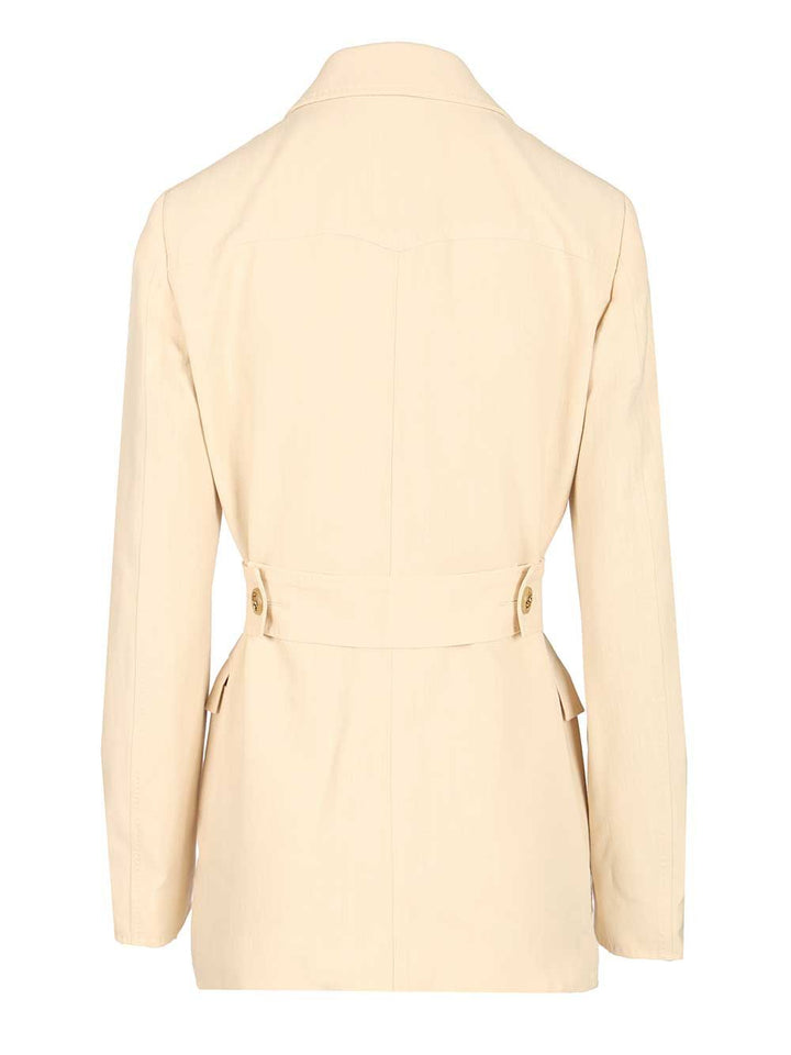 Etro Safari Blazer Giacche - Bianco | 3fdf521f45204712919484c908789a3c1a6a307b