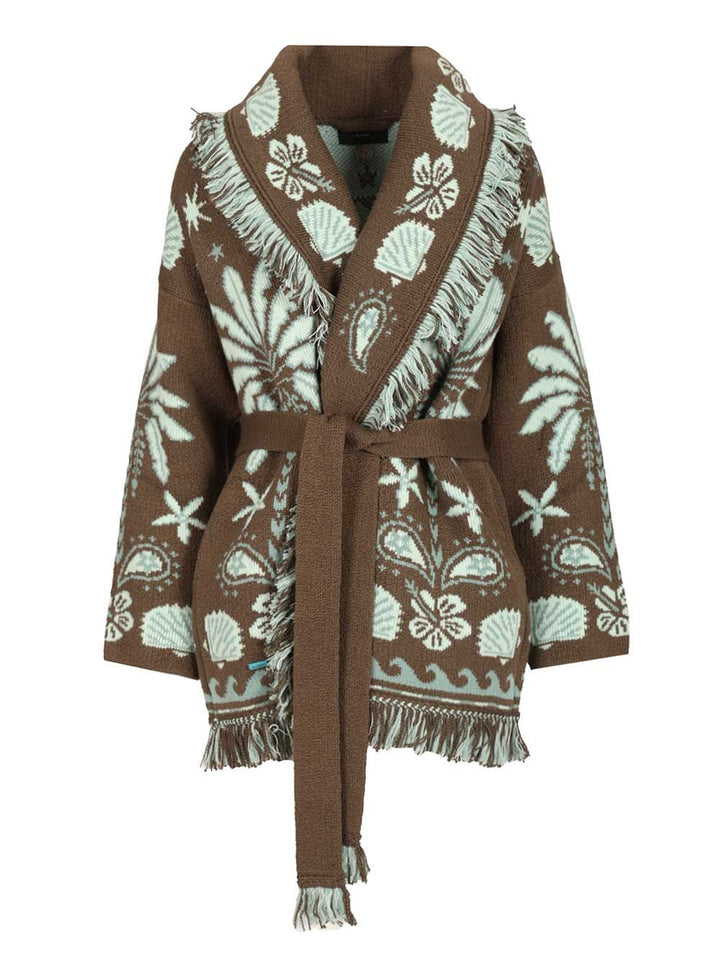 Alanui Echoes Of The Island Knitwear - Marrone | ebc640dfd43328e6c2a99d7ed35f282c2c50278b