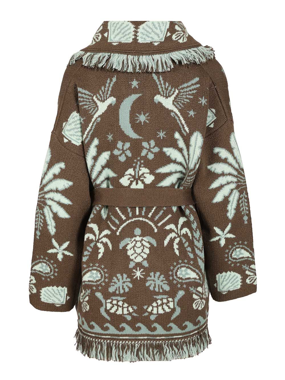 Alanui Echoes Of The Island Knitwear - Marrone | ff876a4eb9d602be5c7580a8afe7850dbe9d0c1b