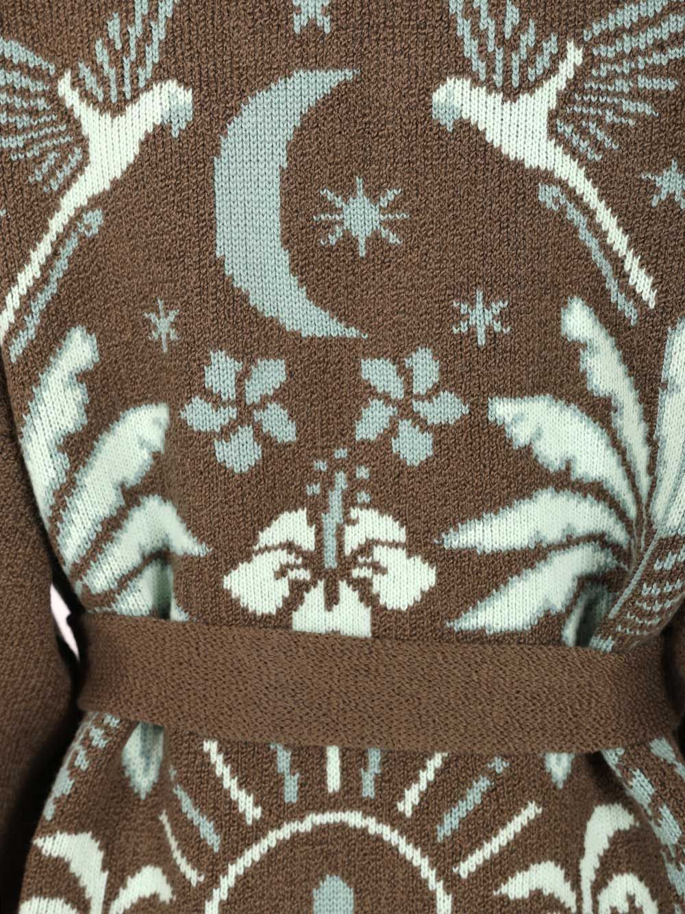 Alanui Echoes Of The Island Knitwear - Marrone | 9bac35357fc2e36f4f52166e8e5ae4c0d84011db