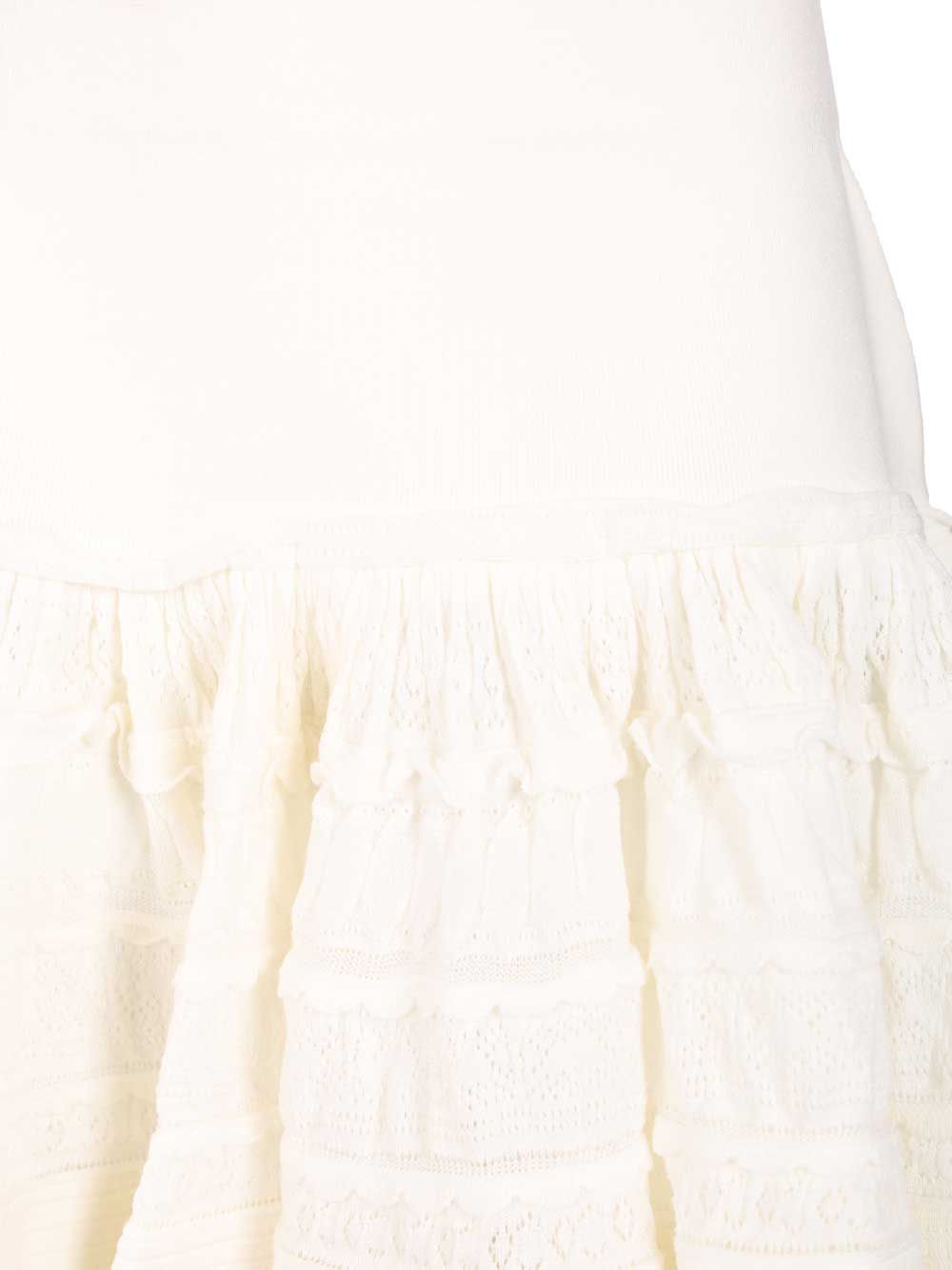 AlaÏA Crinoline Gonne - Bianco | 16f0418a34538242e8a026177331052809e3395e