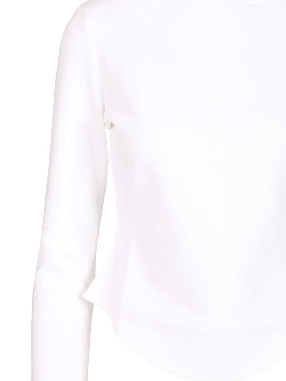 AlaÏA Long-Sleeved Cotton Jersey T-Shirt - Bianco | 59b48a08c15c14955188c1d12cb2f9926e027743