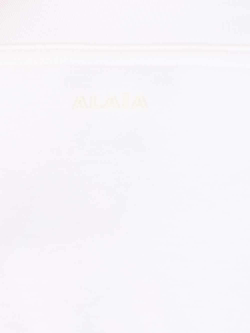 AlaÏA Long-Sleeved Cotton Jersey T-Shirt - Bianco | 955f952edd678856eec5c0a09411dd8ad5ae116d