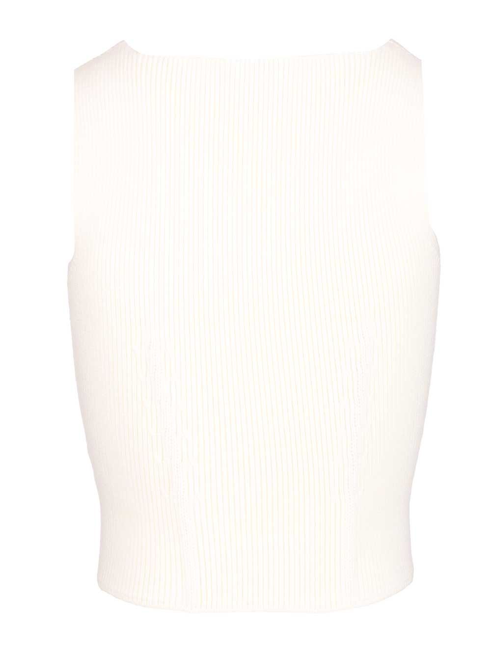 AlaÏA Corset Top Top - Bianco | ef553e68584be464248288f7bcef568708fd21e6