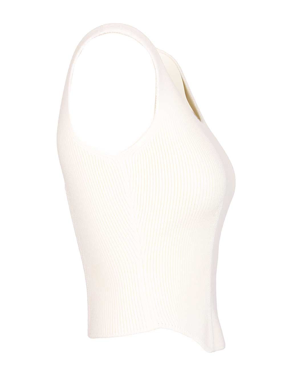 AlaÏA Corset Top Top - Bianco | 4d537ff8ed8fc84212d11291d9f702de52c30b9d