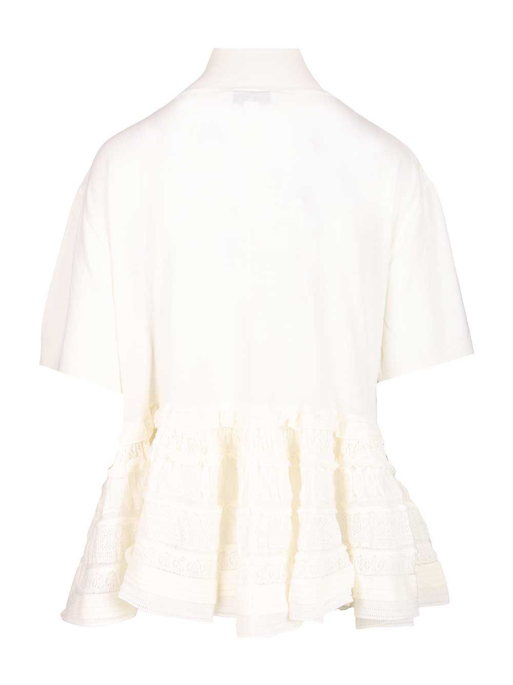 AlaÏA Cryoline Wool Top Knitwear - Bianco | 1cc20e6dd0d054cd3f909fd8564e3028fc56a2f7