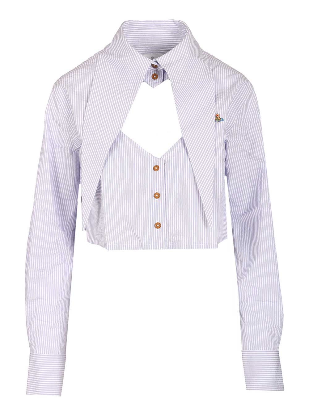 Vivienne Westwood Cut Off Heart Shirt Shirts - Bianco | 9c057e4734a929b8c787a39f654a6fe6794f04b5