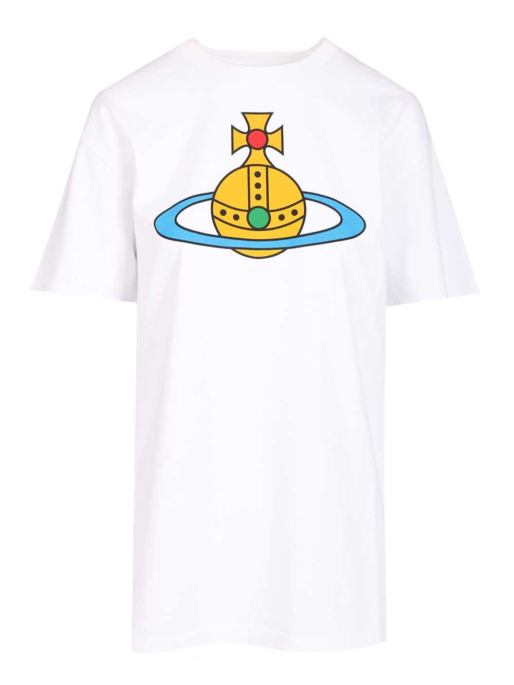 Vivienne Westwood Oversized Orb T-Shirt - Bianco | 664c2e4e46d76533caf7974ddc95d90cbce452fb